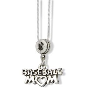 Baseball Mom Sports Fan Team Mom Necklace Pendant Jewelry